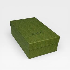Gucci Green Embossed Shoe Box Authentic Packaging w/ Tissue 12.5”
